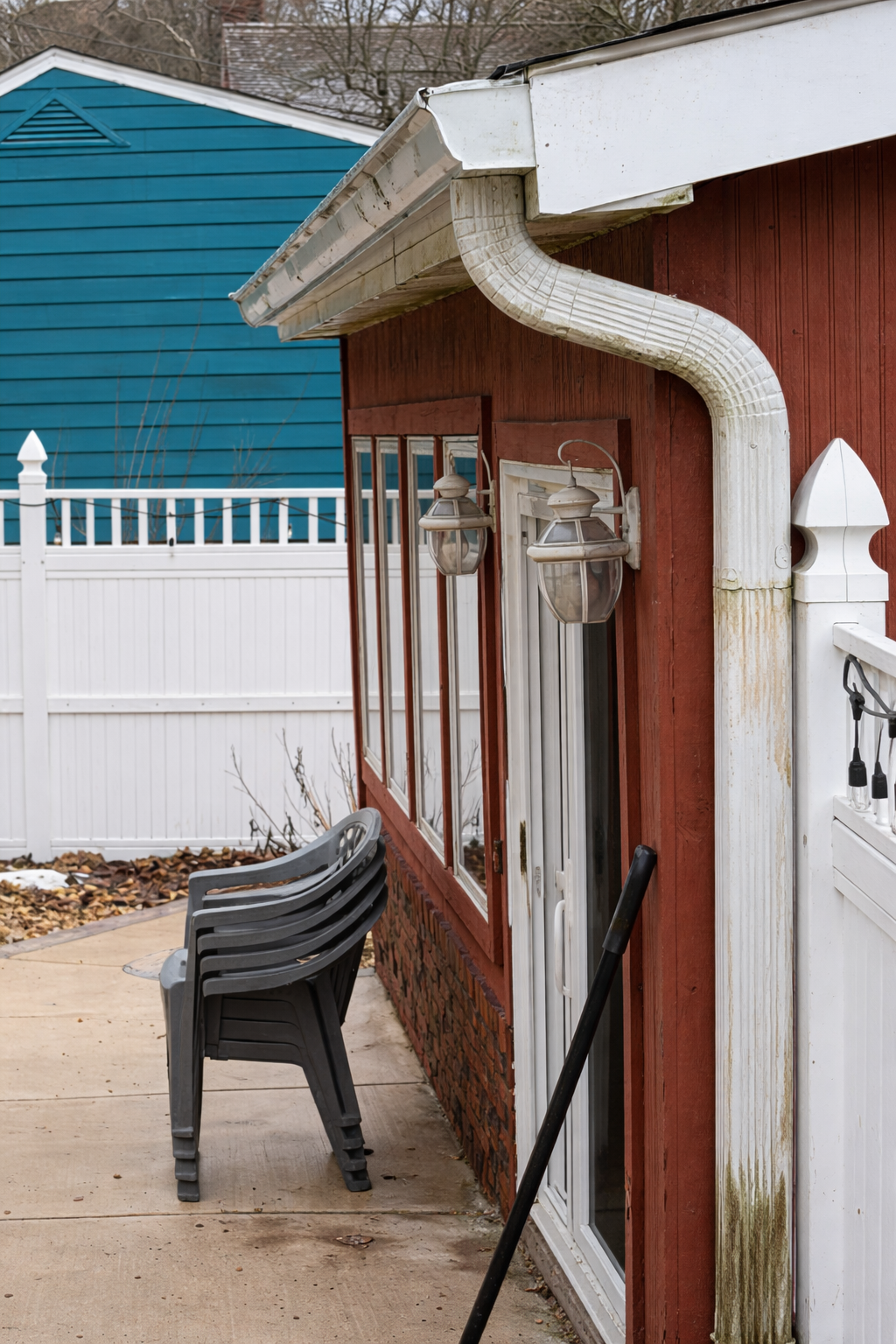 Gutter project (before) in Columbus, OH